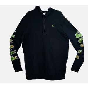 Lacoste Mens Size Large 7 LT Navy Blue Anniversary Edition Hoodie NWT‎